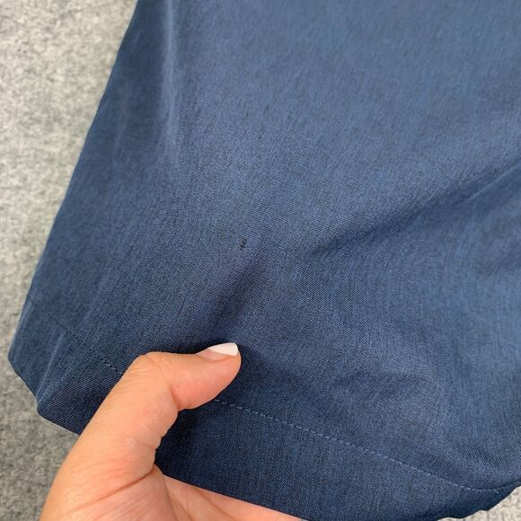 Greg Norman Shorts Mens 40 Navy Flat Front Performance Golf Chino Athleisure - Picture 10 of 14